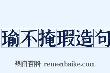 瑜不掩瑕造句是什么意思的图片